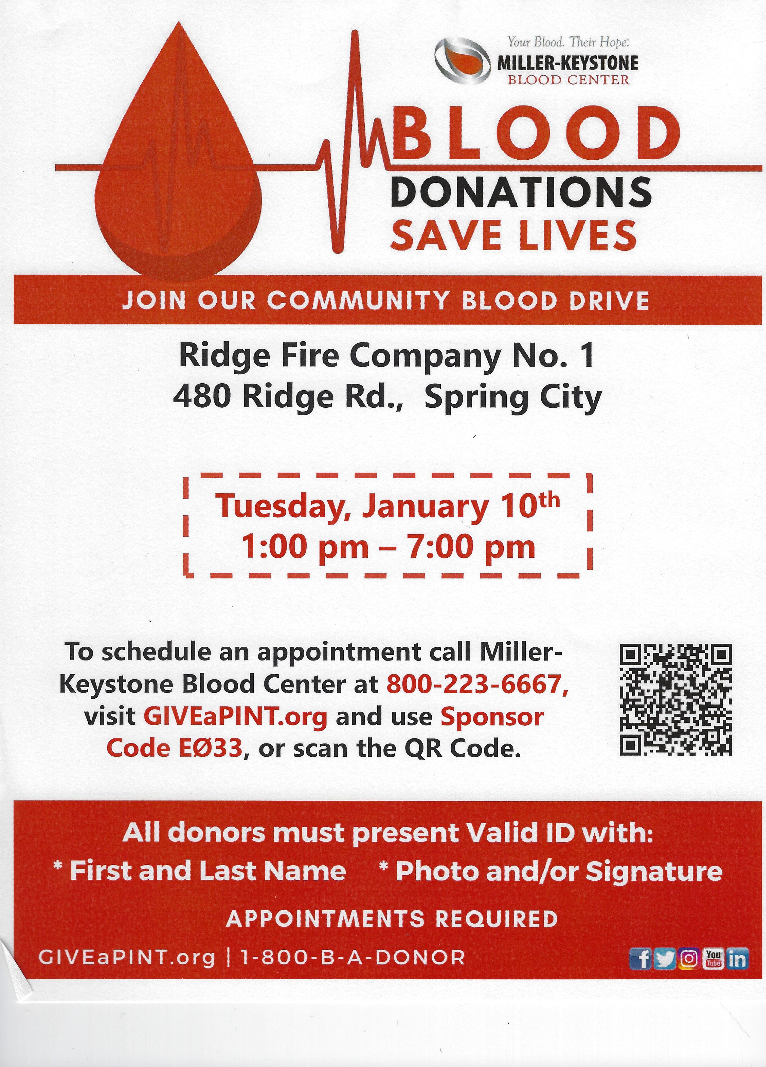 Blood Drive Flyer