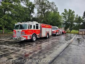 62 Apparatus Staged at Bethel United Methodist Church while Members attend Sept. 11th Service.